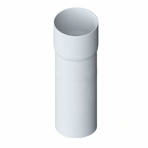 Труба водосточная пластиковая с муфтой белая 3м Элит Альта-Профиль