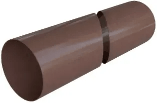 Труба водосточная пластиковая коричневая 3м ЭЛИТ Альта-Профиль
